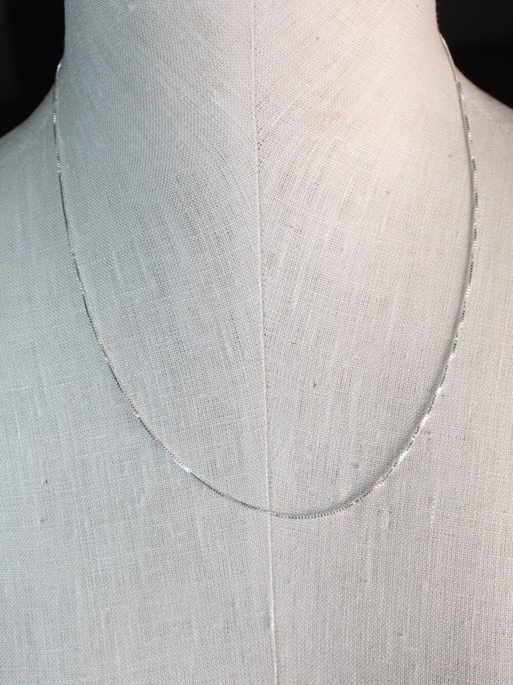 Dainty Sterling Silver 925 Box Chain 22" Necklace